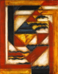 Artist: Akkitham Narayanan<br> Title : Untitled<br> Medium: Acrylic on Canvas<br> Size : 38.5 x 30.5 inches<br> Year : 2006