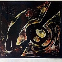 Anupam Sud, Intaglio, 45.5 x 50 cms, 1969,