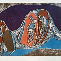 Anupam Sud, Tide of Time,Colour Trial, 32.8 x 47.2 cms, 1968,