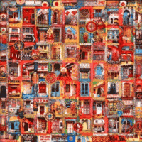 Artist: Ketna Patel<br> Title : Selling Britain by the pound’ <br> Size : 75 x 240 cm