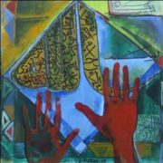 Al Sayed Hasan, Untitled, Acrylic on canvas, 18 x 18 inch, 2008