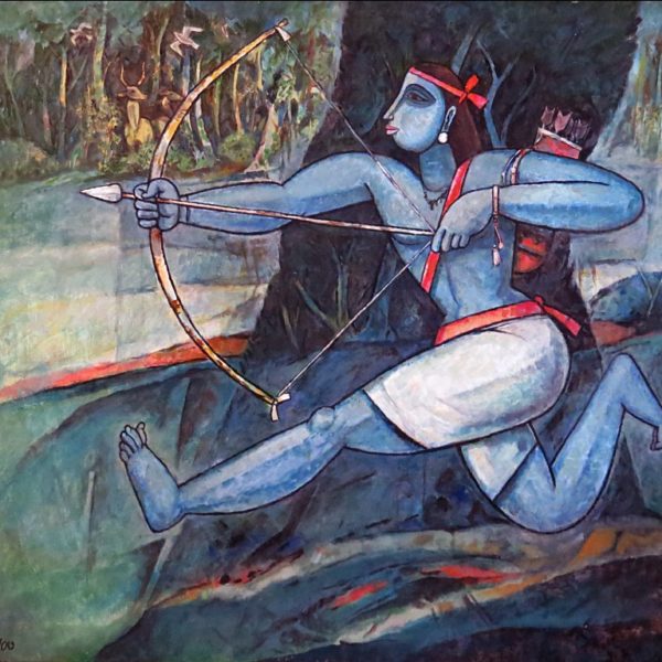 Bijon Chowdhury, Untitled, Acrylic on canvas, 30 x 36 inch, 2003