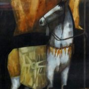 Dipankar Mukherjee, Untitled,Oil on canvas board, 17 x 13 inch, 1997