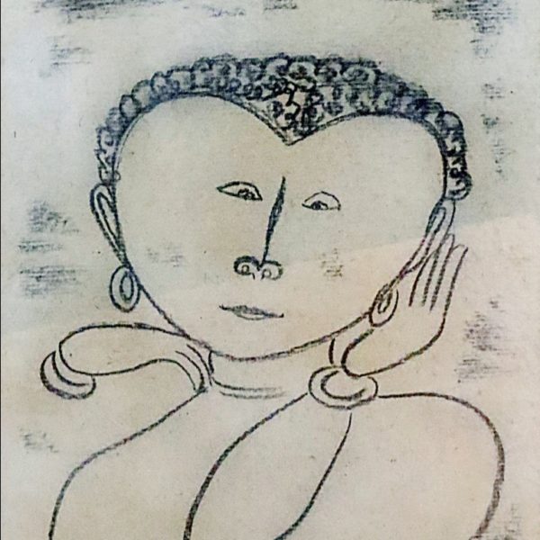 K S Kulkarni, Untitled, charcoal on paper, 20.5 x 14.5 inch