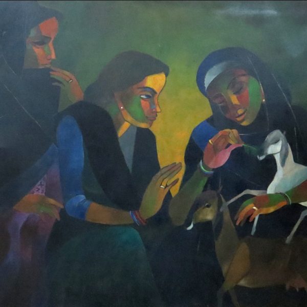 Niren Sen Gupta, Untitled, Oil on Canvas, 48 x 60 inch