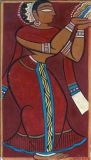 Artist: Jamini Roy <br> Title : Untitled<br> Medium: Gouache on paper board<br> Size : 22 x 21 inches